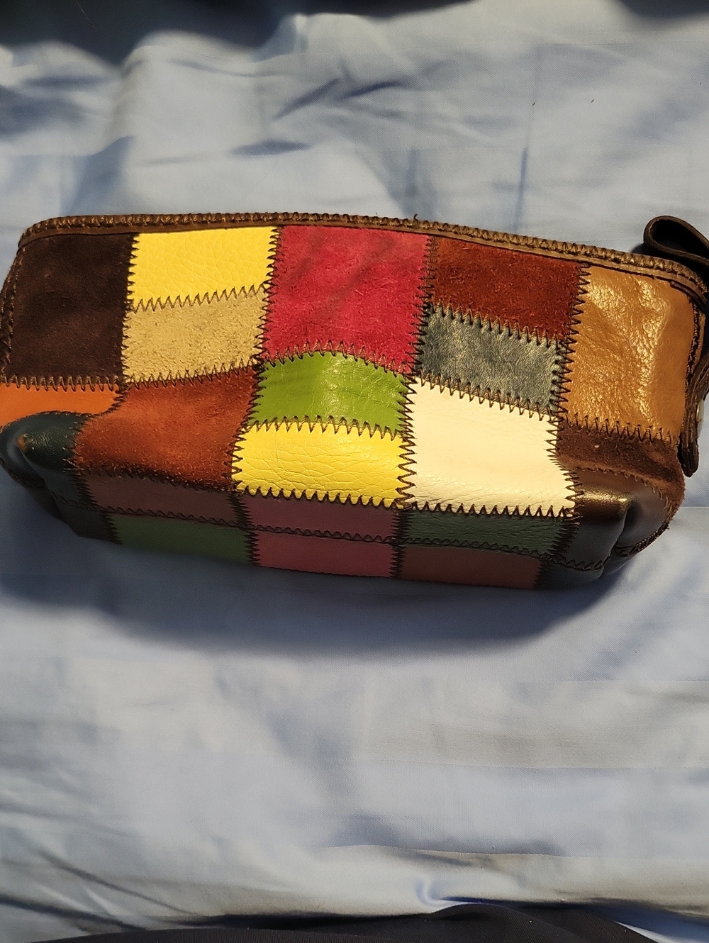 Lucky Brand Patchwork Leather Wristlet Clutch - Multicolor